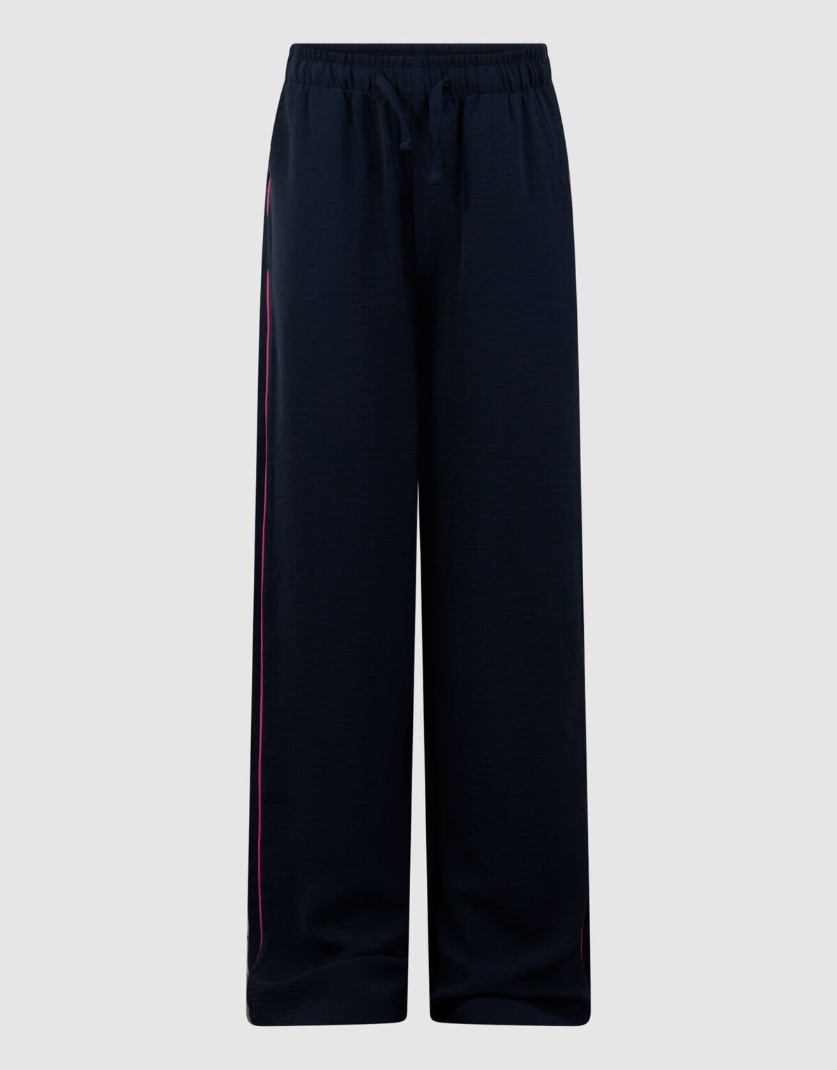 Piping Wide Leg Fit Broek Donkerblauw SHOEBY GIRLS