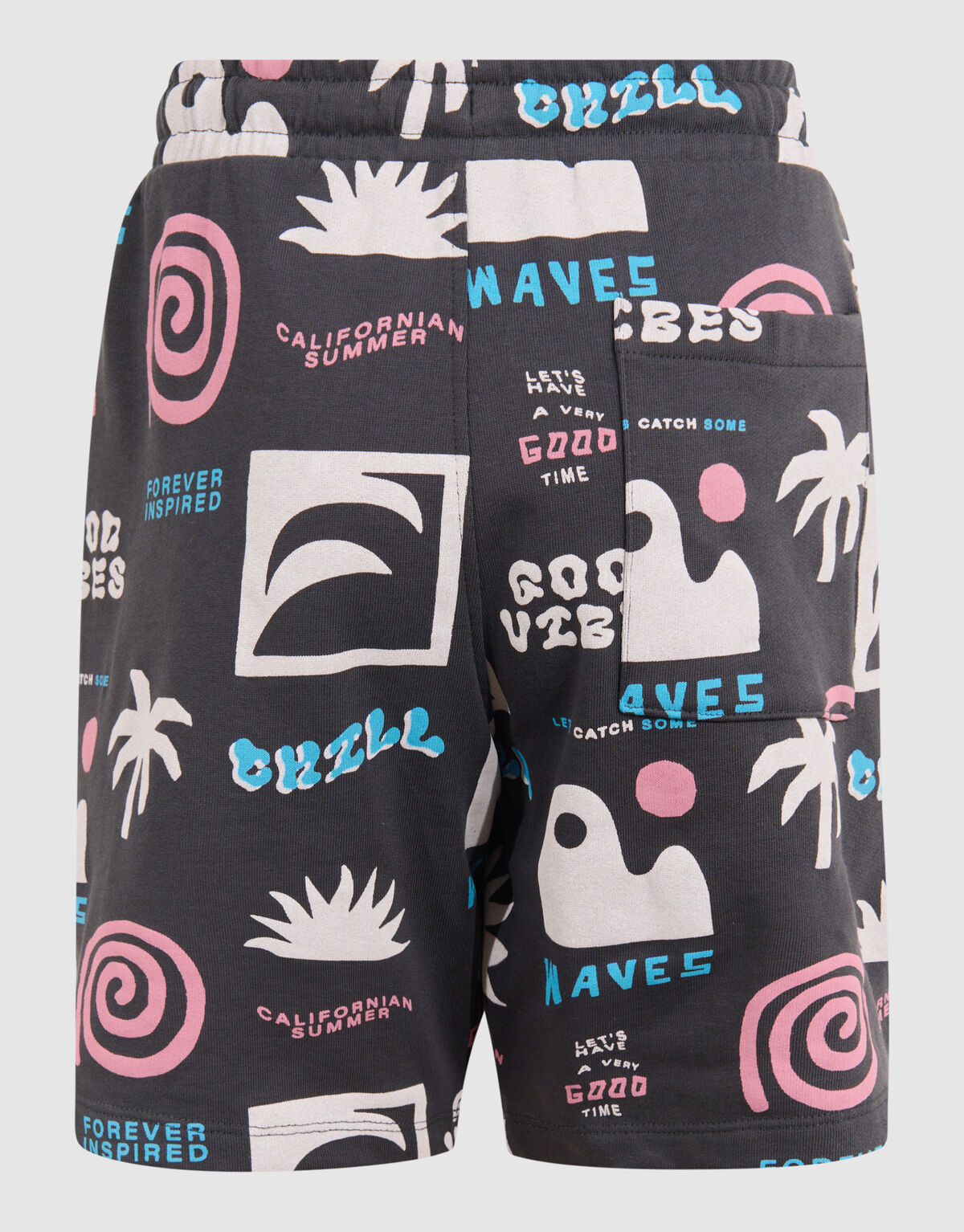 Summer Artwork Short Donkergrijs SHOEBY BOYS