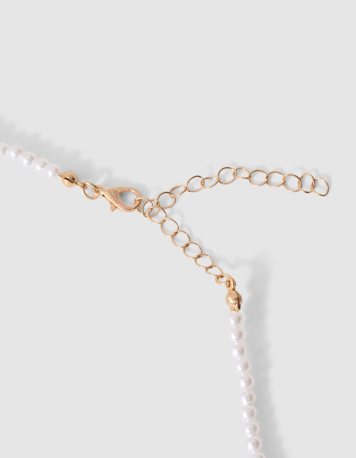 Parel Fruit Ketting Wit/Goud SHOEBY ACCESSOIRES