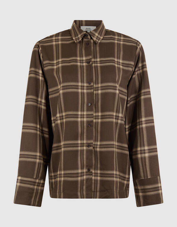 Oversized Ruiten Blouse Bruin By Monica SHOEBY WOMEN
