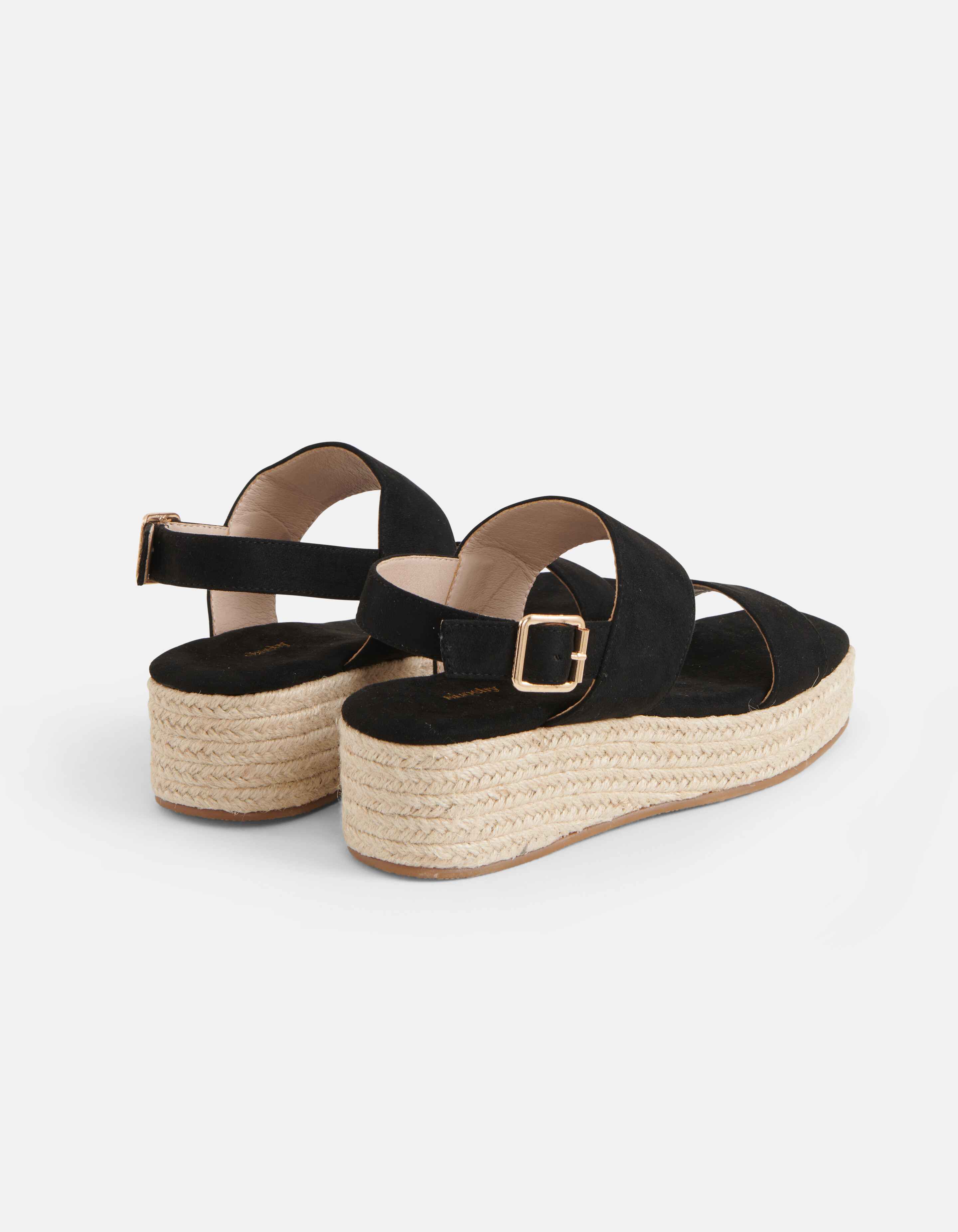 Espradilles Sleehak Zwart SHOEBY SHOES