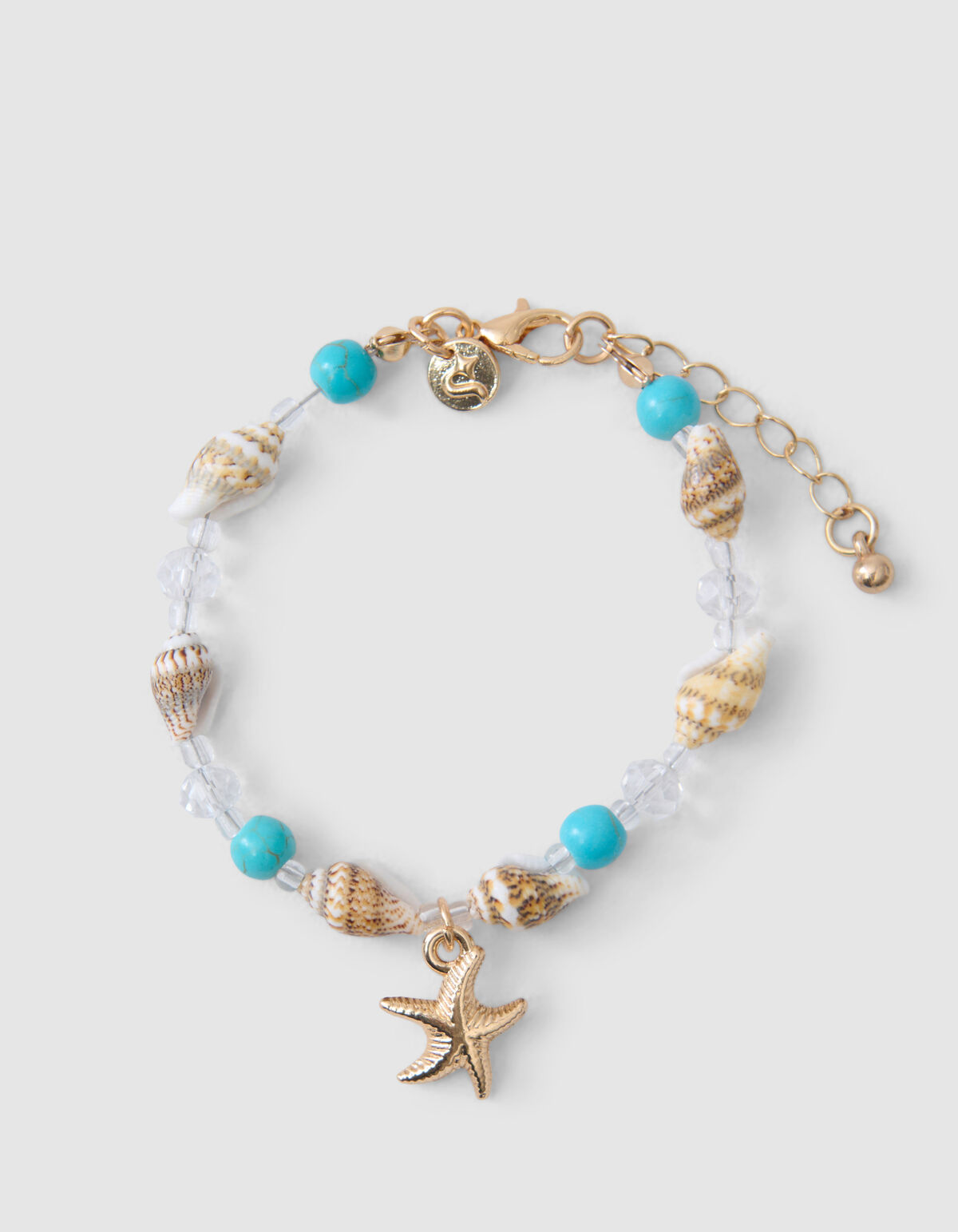 Schelp Armband Blauw SHOEBY ACCESSOIRES