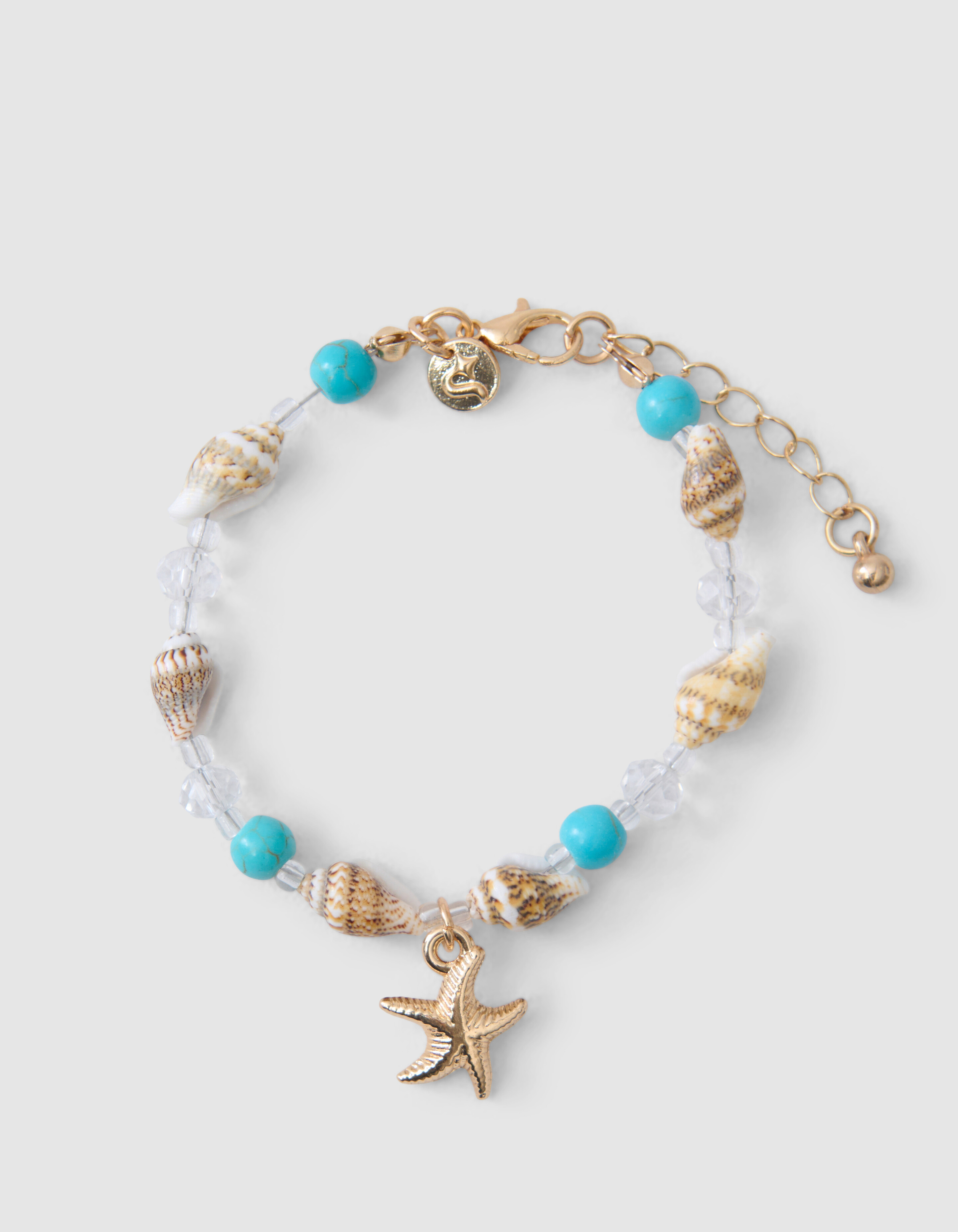 Schelp Armband Blauw SHOEBY ACCESSOIRES