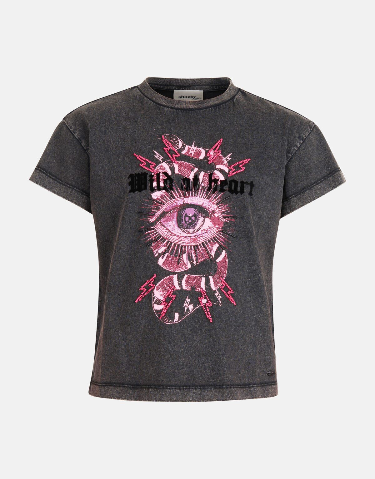 Artwork T-shirt Donkergrijs SHOEBY GIRLS