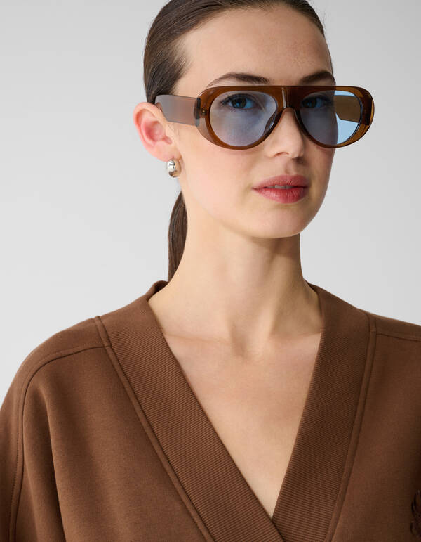 Oversized Varsity Artwork Sweater Bruin SHOEBY WOMEN