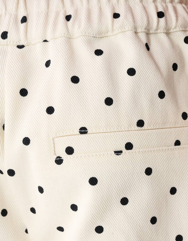 Polkadot Short Gebroken Wit SHOEBY GIRLS