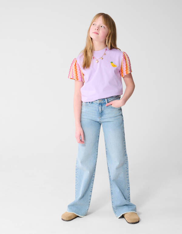 Banana T-shirt Paars SHOEBY GIRLS