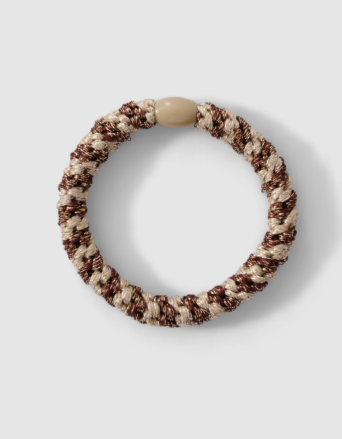 Lurex Haarelastiek Beige/Bruin SHOEBY ACCESSOIRES