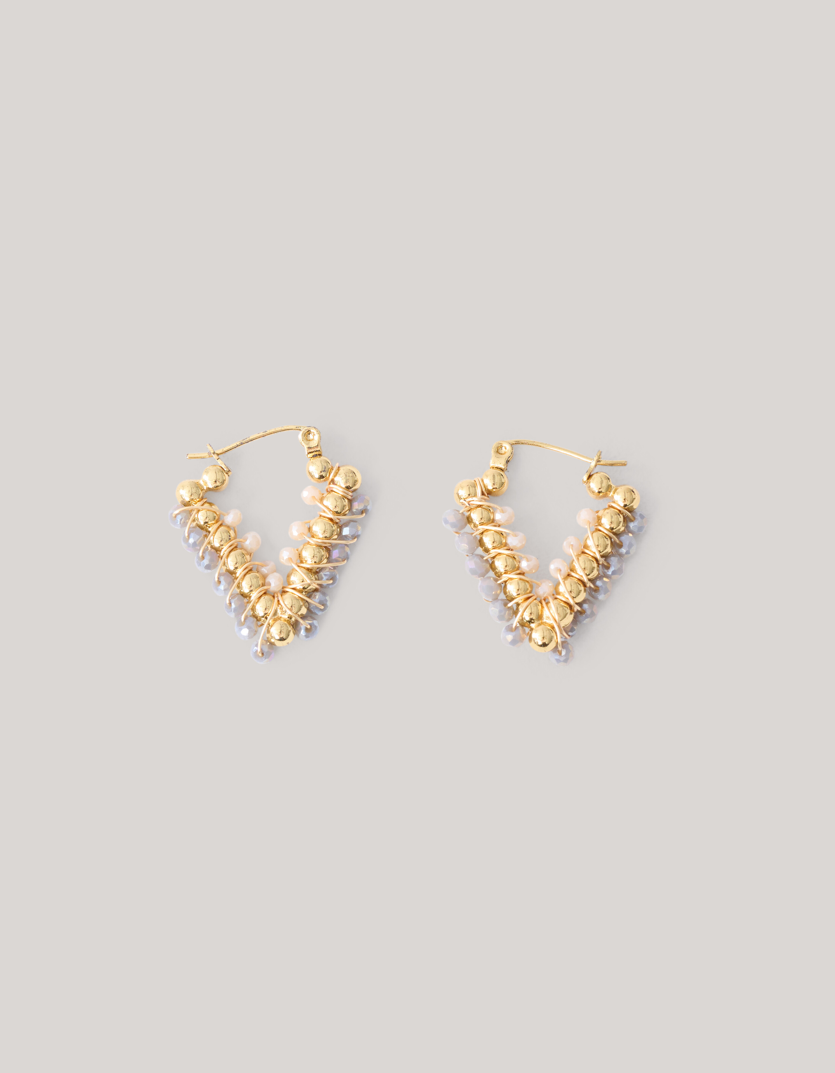 Pointy Beaded Oorbellen Goud SHOEBY ACCESSOIRES