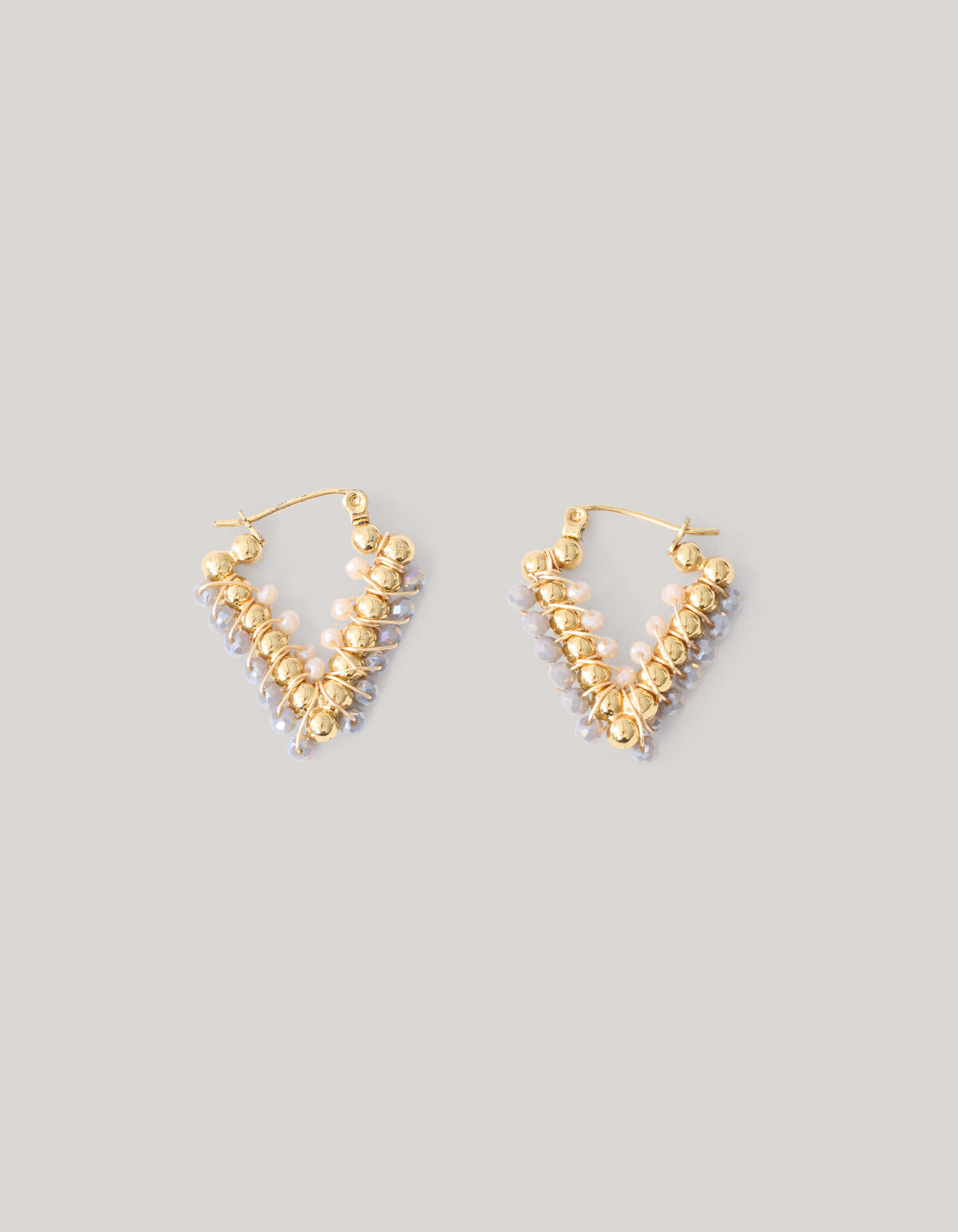Pointy Beaded Oorbellen Goud SHOEBY ACCESSOIRES