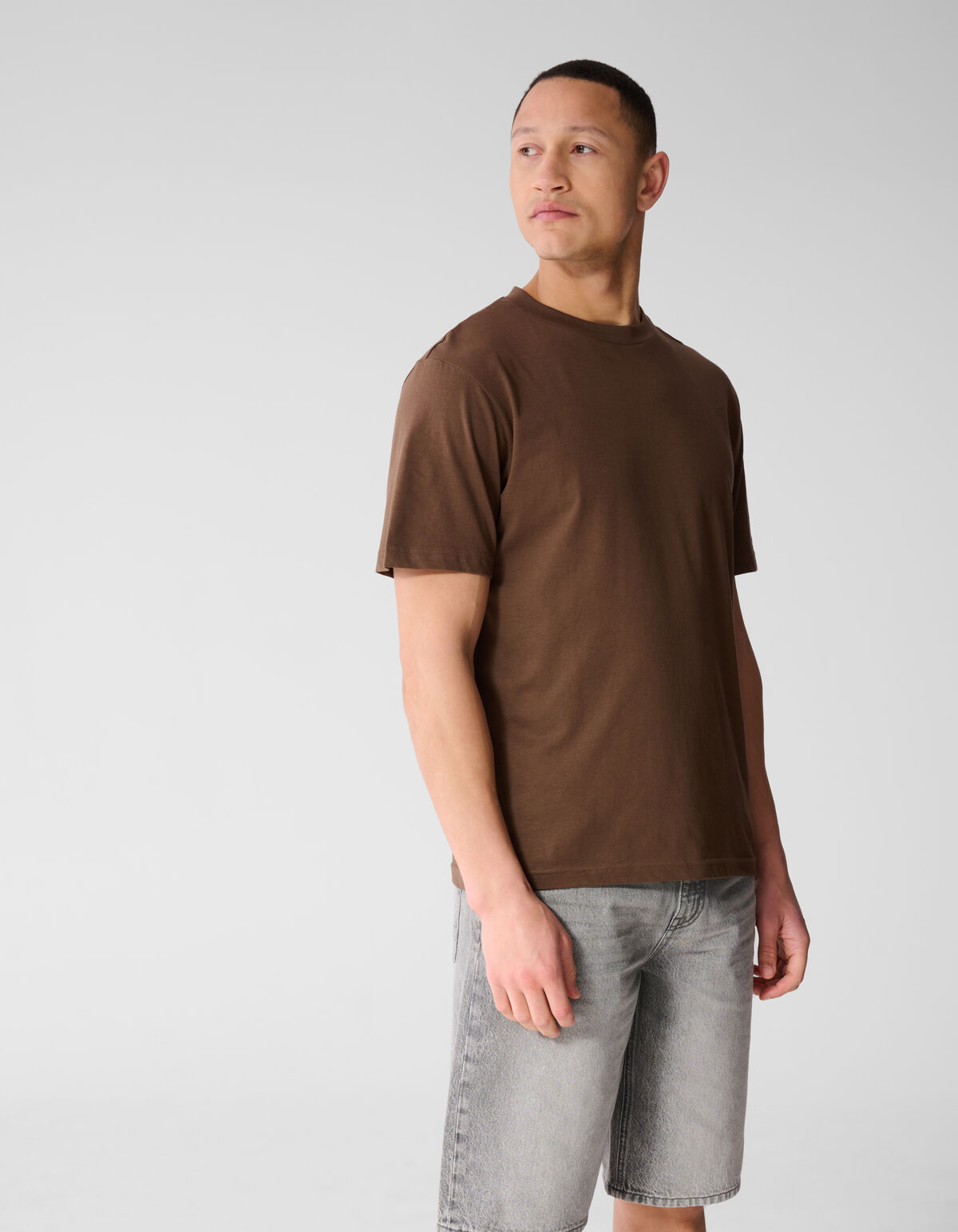 Logo Circle Artwork T-shirt Bruin SHOEBY MEN