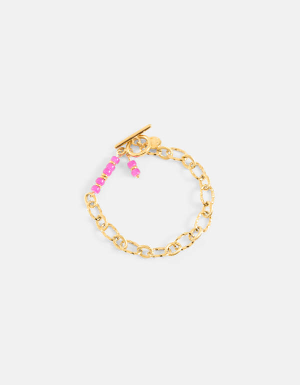 Beaded Chain Armband Goud SHOEBY ACCESSOIRES