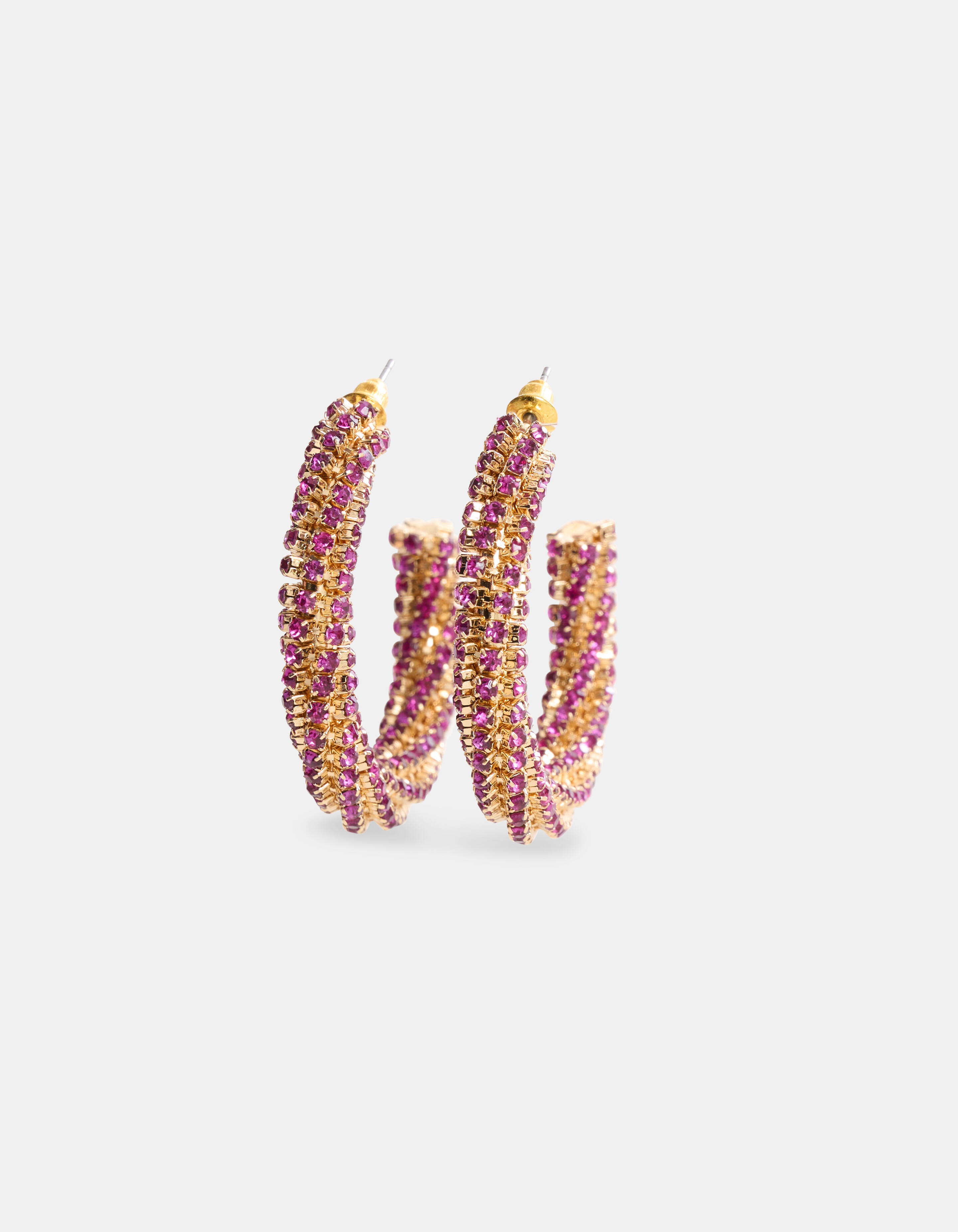 Strass Oorbellen Roze SHOEBY ACCESSOIRES