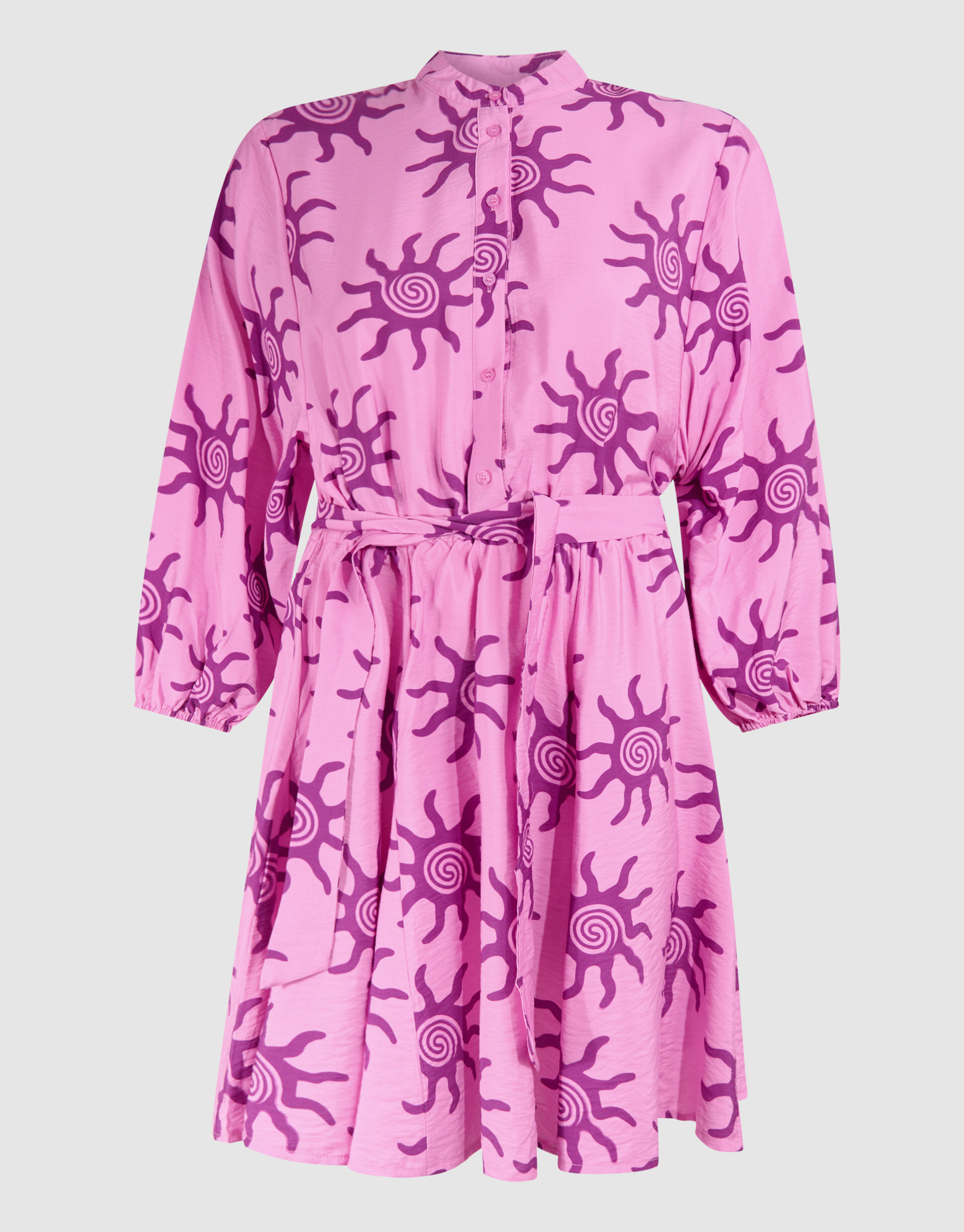 Printed Mini Jurk Lichtroze SHOEBY WOMEN