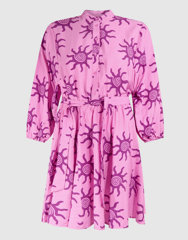 Printed Mini Jurk Lichtroze SHOEBY WOMEN