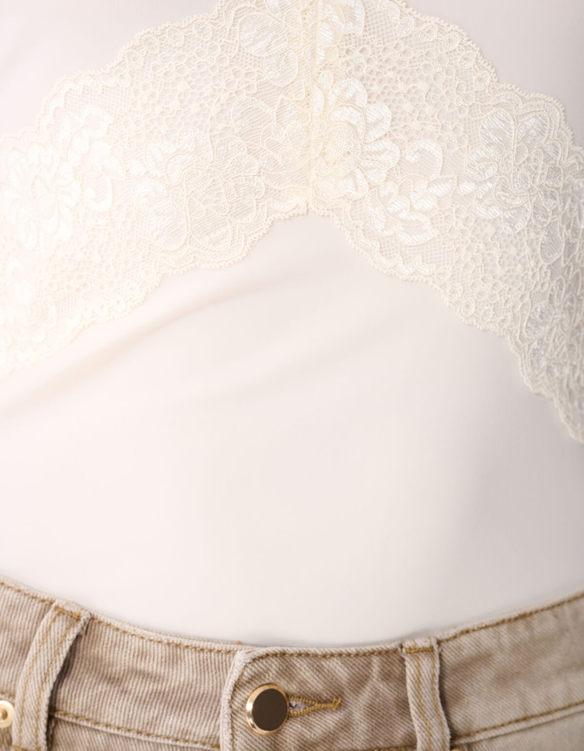 Kanten Body Gebroken Wit SHOEBY WOMEN