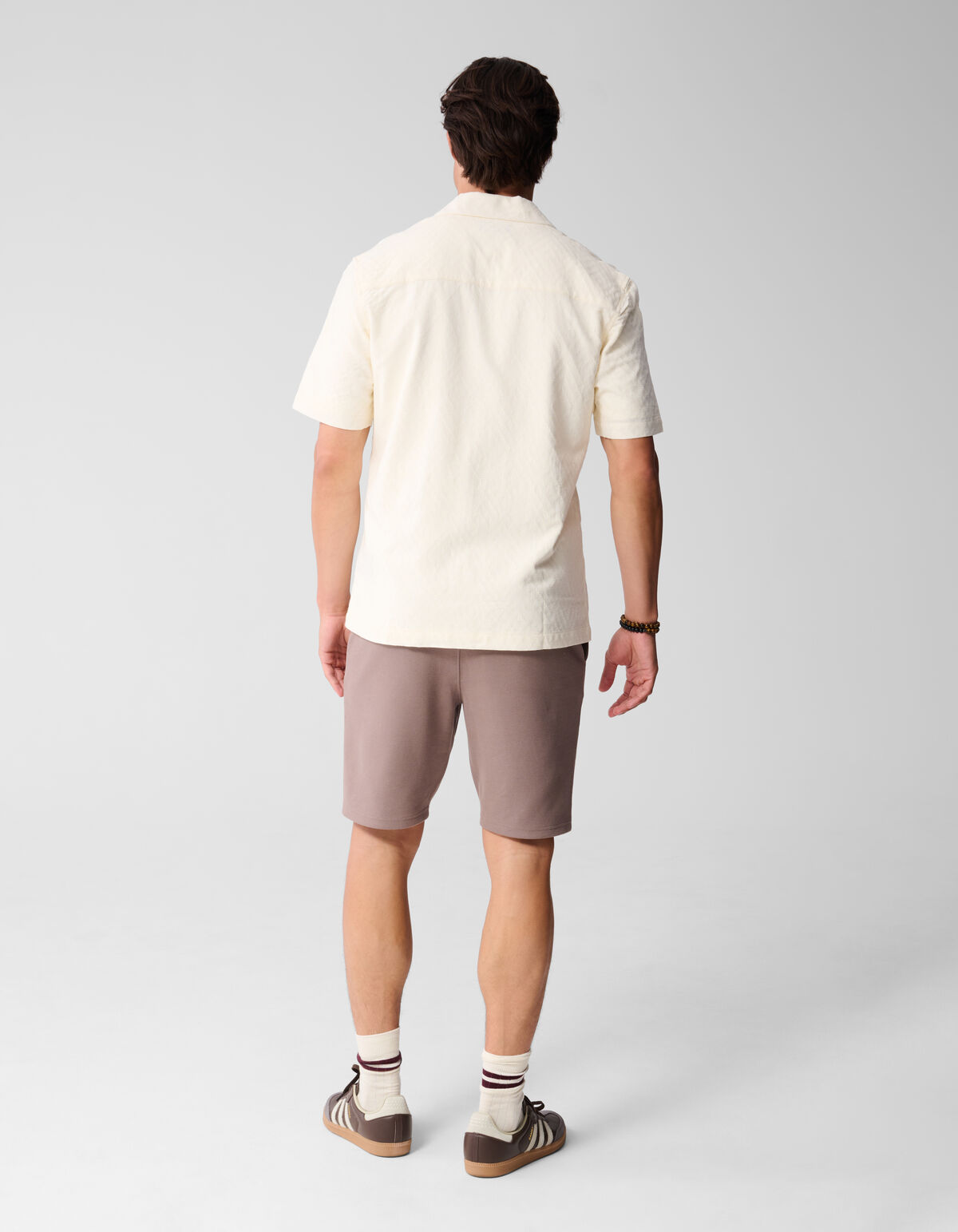 Jacquard Shirt Gebroken Wit SHOEBY MEN