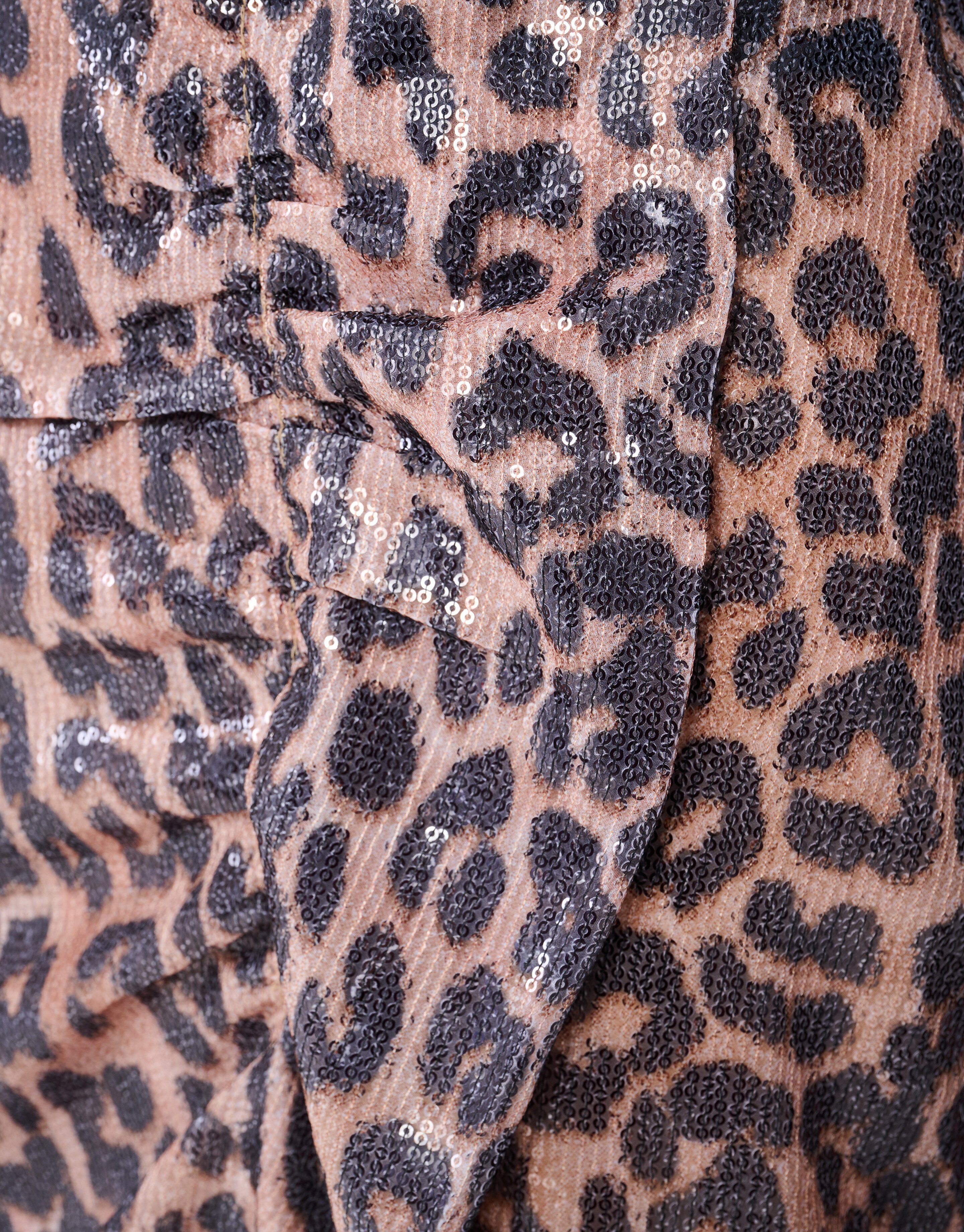 Leopard Sequin Mini Rok Bruin SHOEBY WOMEN