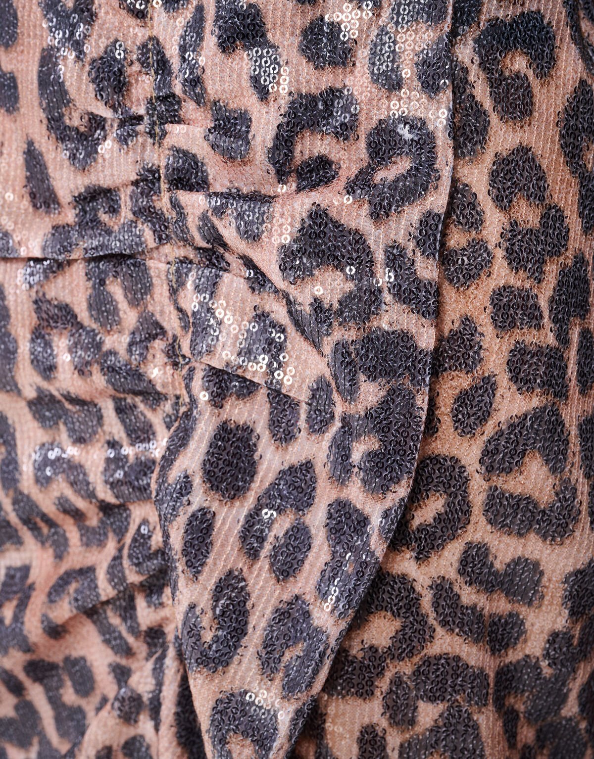 Leopard Sequin Mini Rok Bruin SHOEBY WOMEN