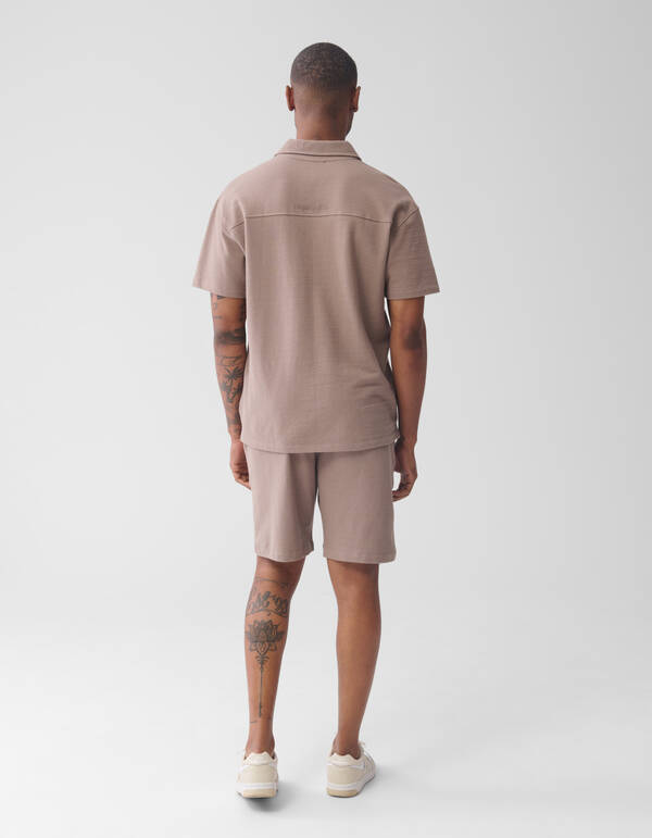 Embroidery Polo Lichtbruin SHOEBY MEN