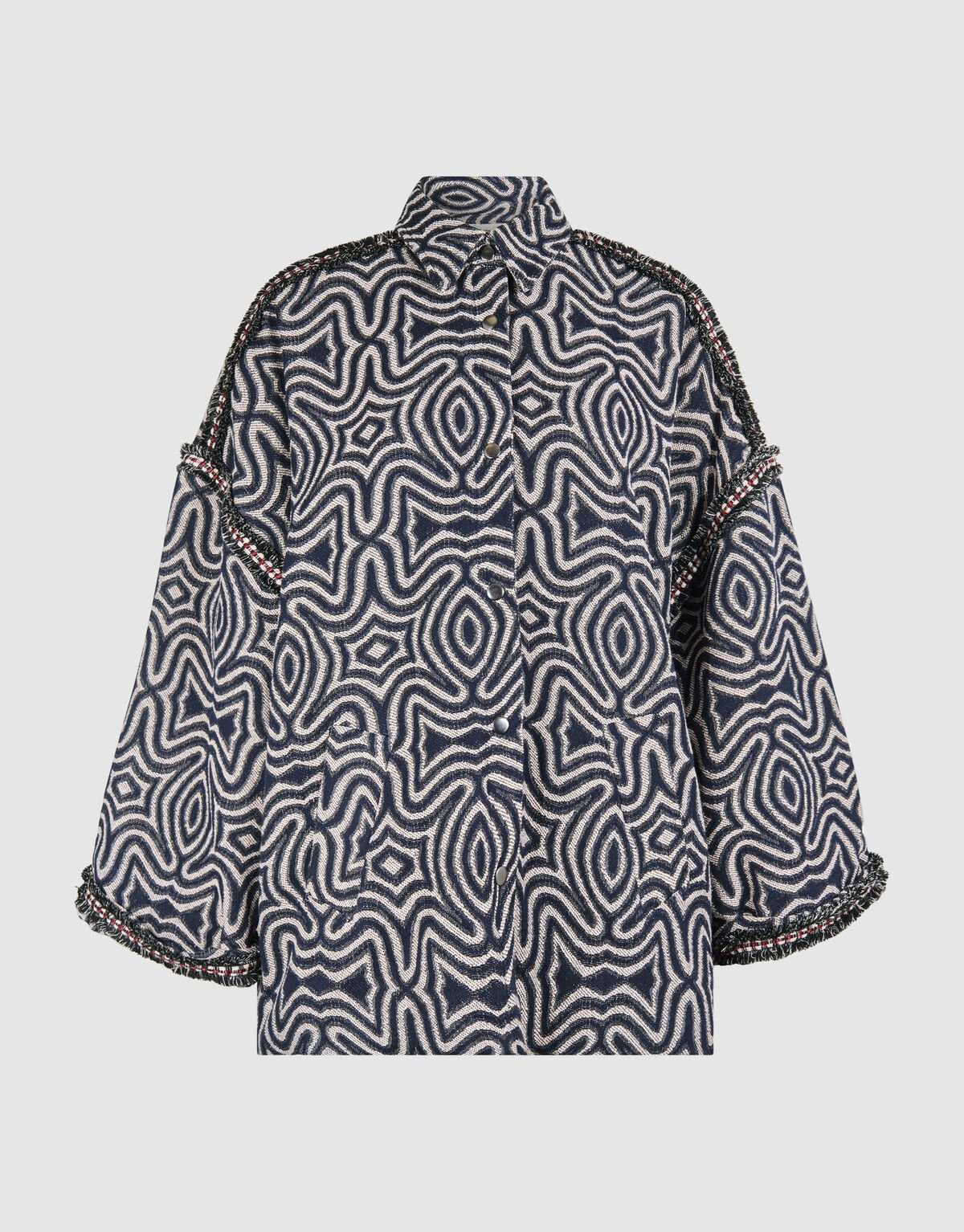 Jacquard Tape Jack Donkerblauw By Mieke SHOEBY WOMEN