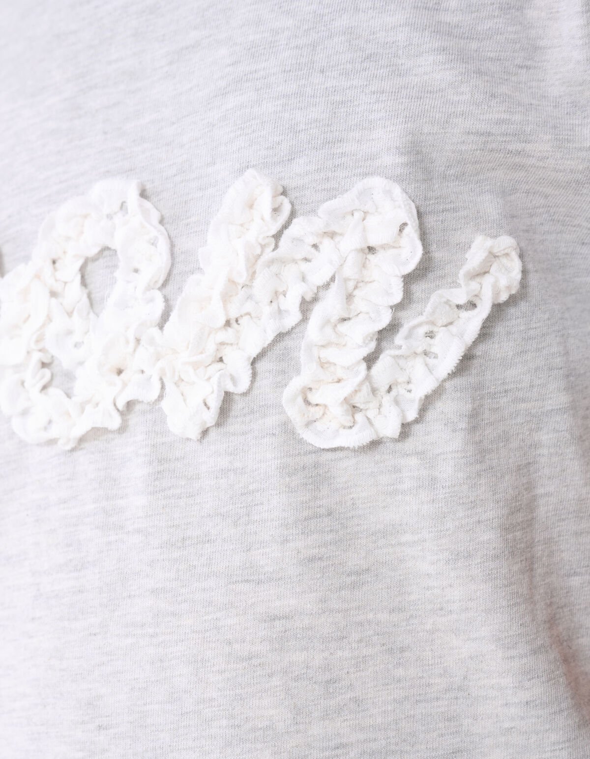 Icon Ruffle T-shirt Lichtgrijs SHOEBY GIRLS