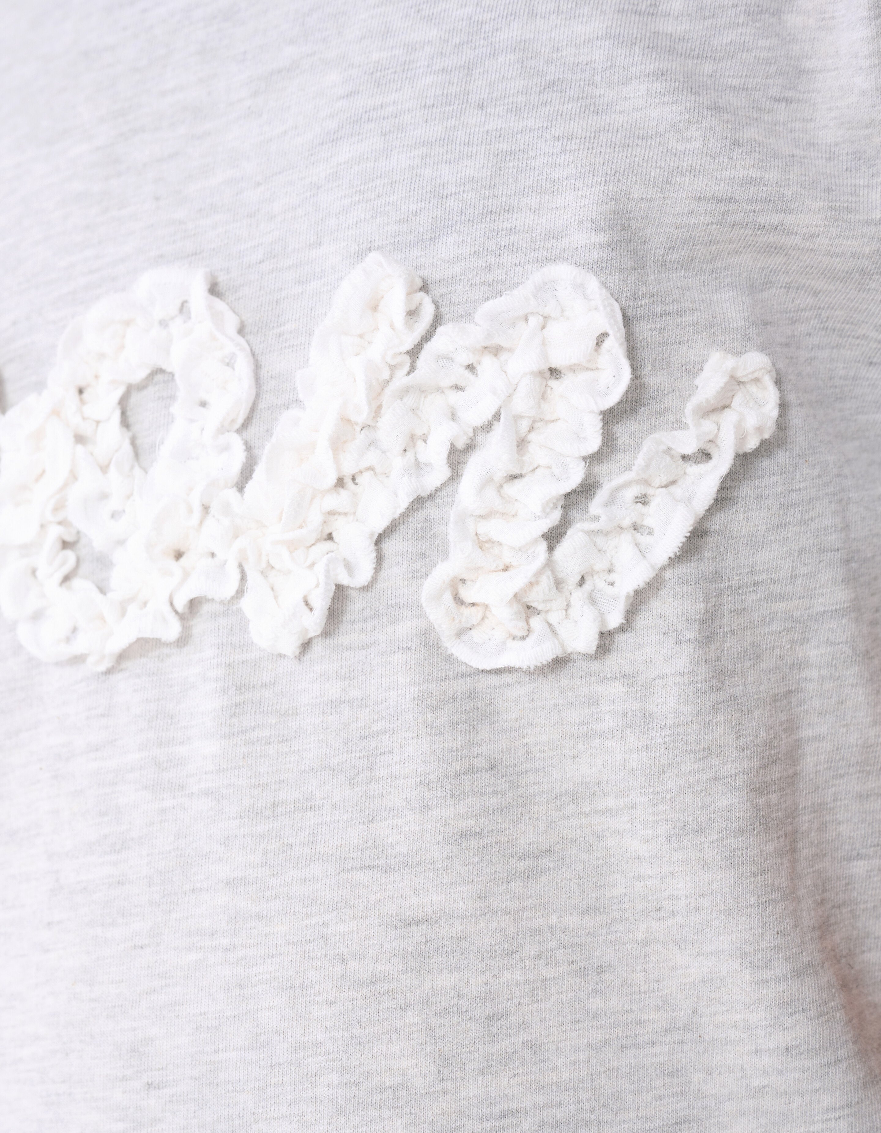 Icon Ruffle T-shirt Lichtgrijs SHOEBY GIRLS