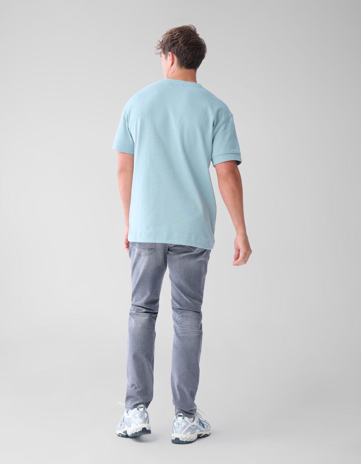 Slim Fit Jeans Washed Grey L34 SHOEBY MEN