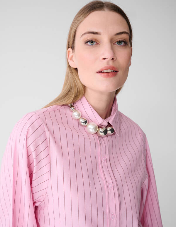 Statement Ball Ketting Zilver SHOEBY ACCESSOIRES