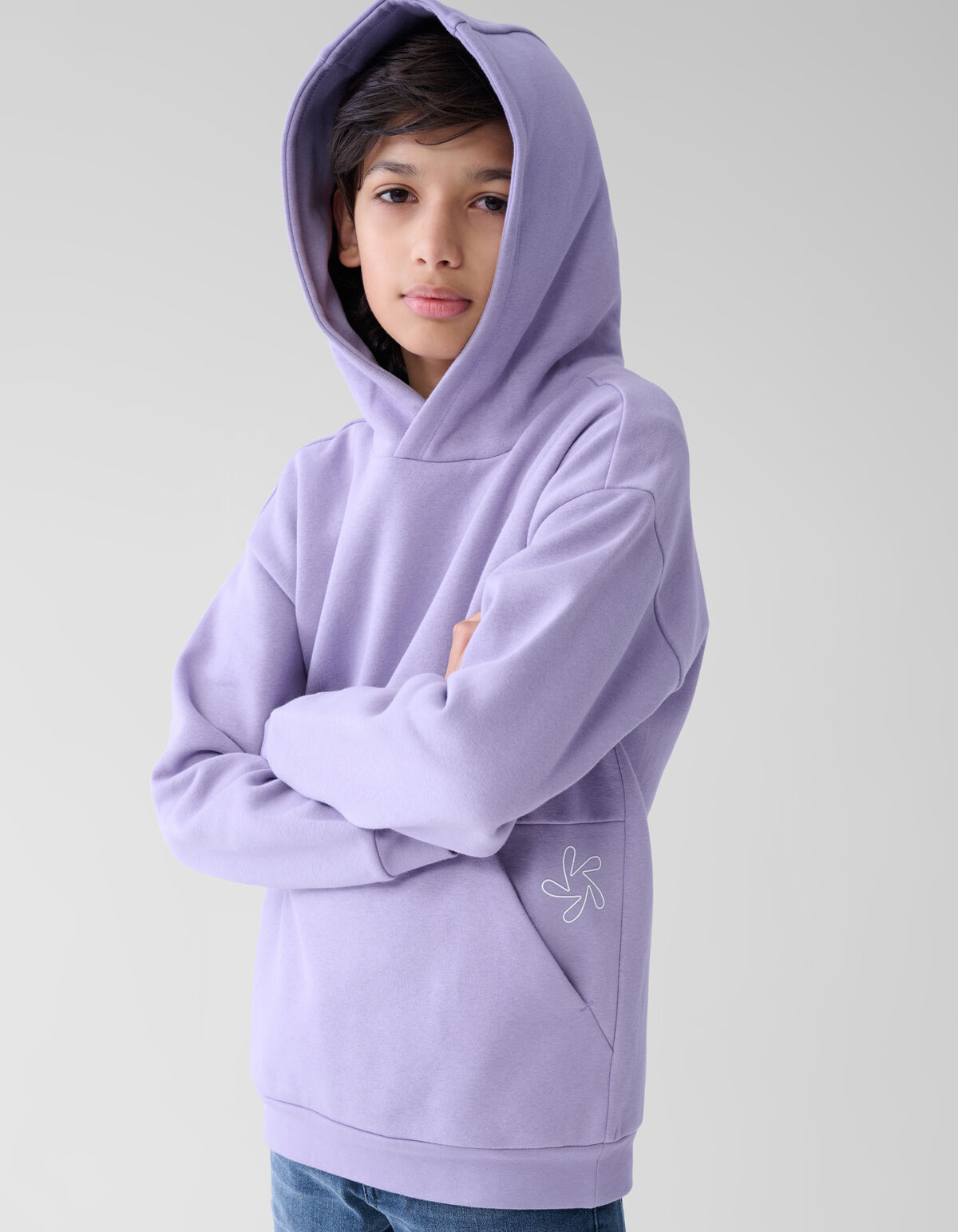 Basis Hoodie Paars SHOEBY BOYS