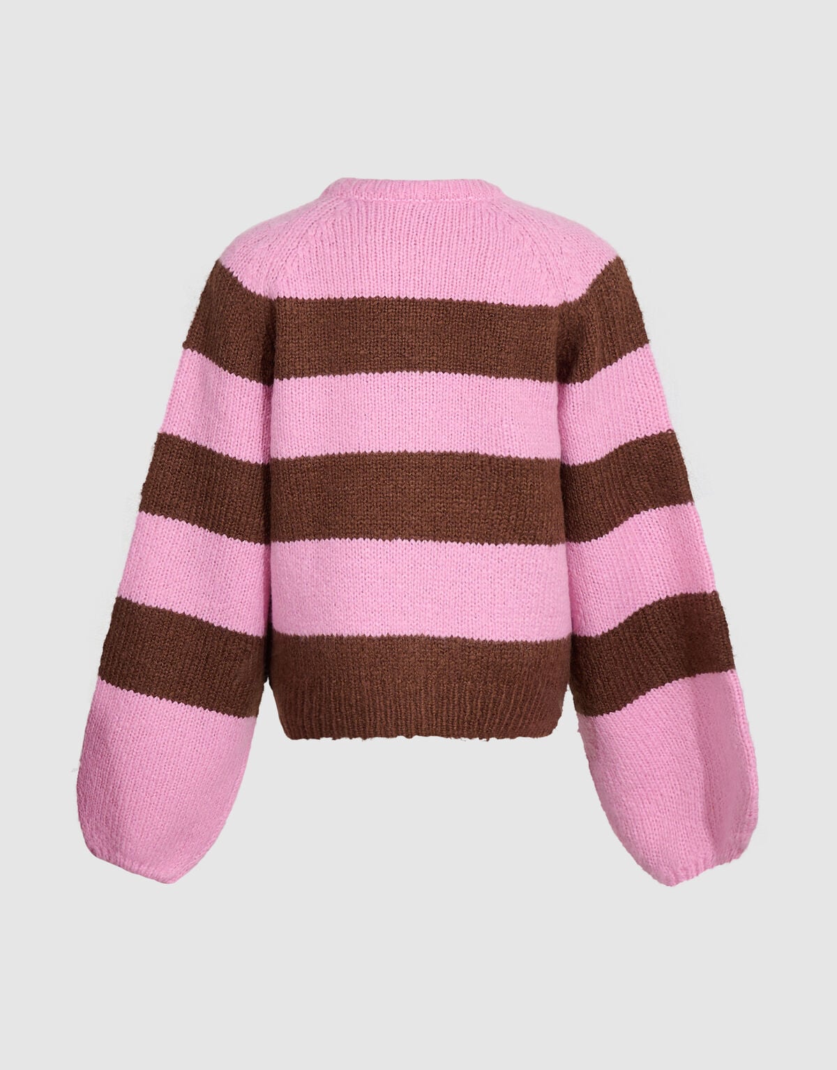 Oversized Gestreept Vest Roze/Bruin SHOEBY GIRLS