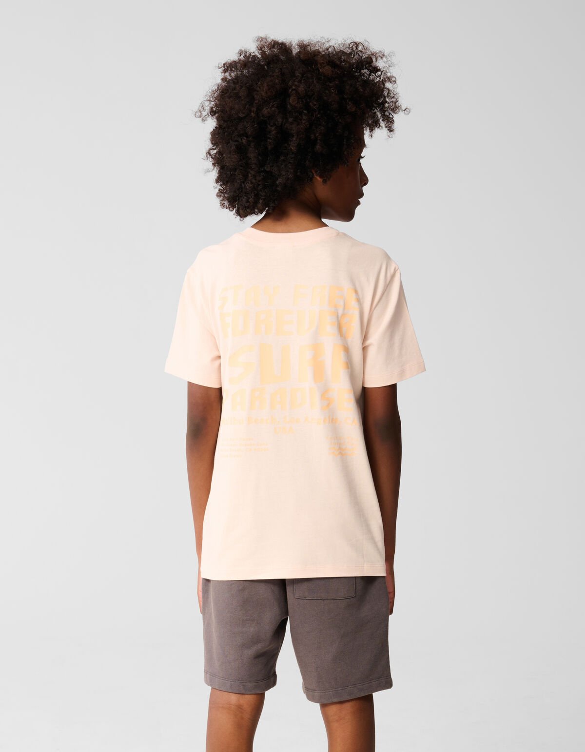 Paradise Artwork T-shirt Lichtoranje SHOEBY BOYS