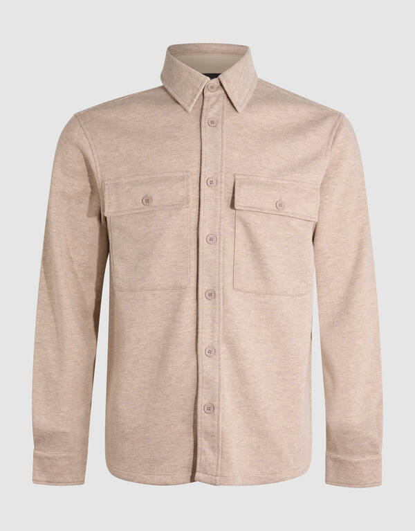 Soft Overshirt Zand SHOEBY MEN