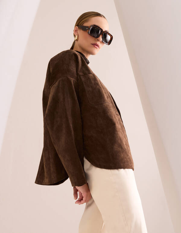 Relaxed Fit Suede Jack Bruin By Mieke SHOEBY WOMEN