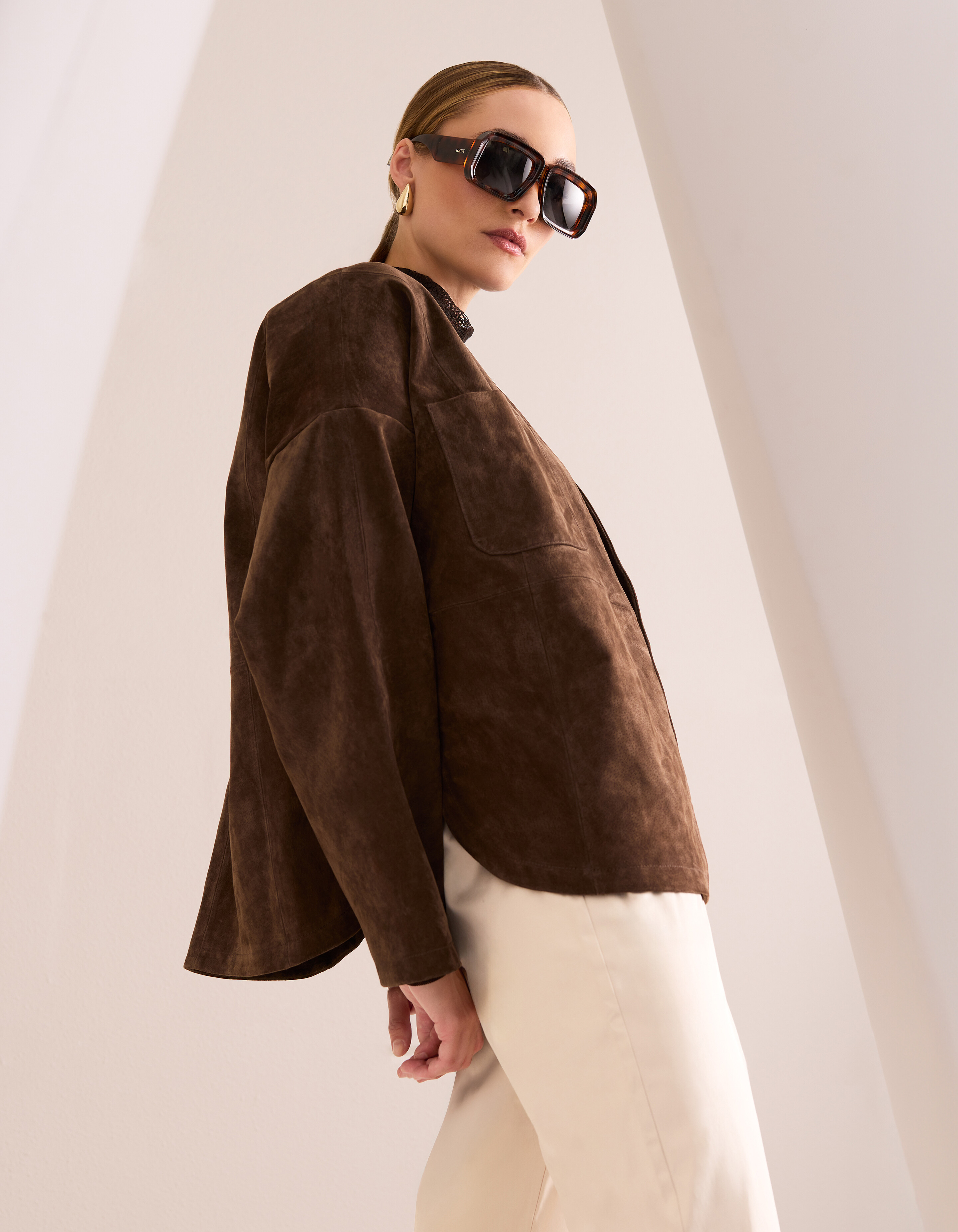 Relaxed Fit Suede Jack Bruin By Mieke SHOEBY WOMEN