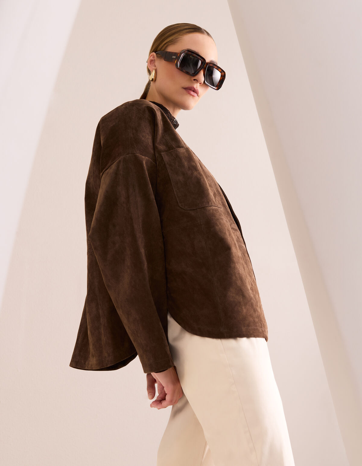Relaxed Fit Suede Jack Bruin By Mieke SHOEBY WOMEN