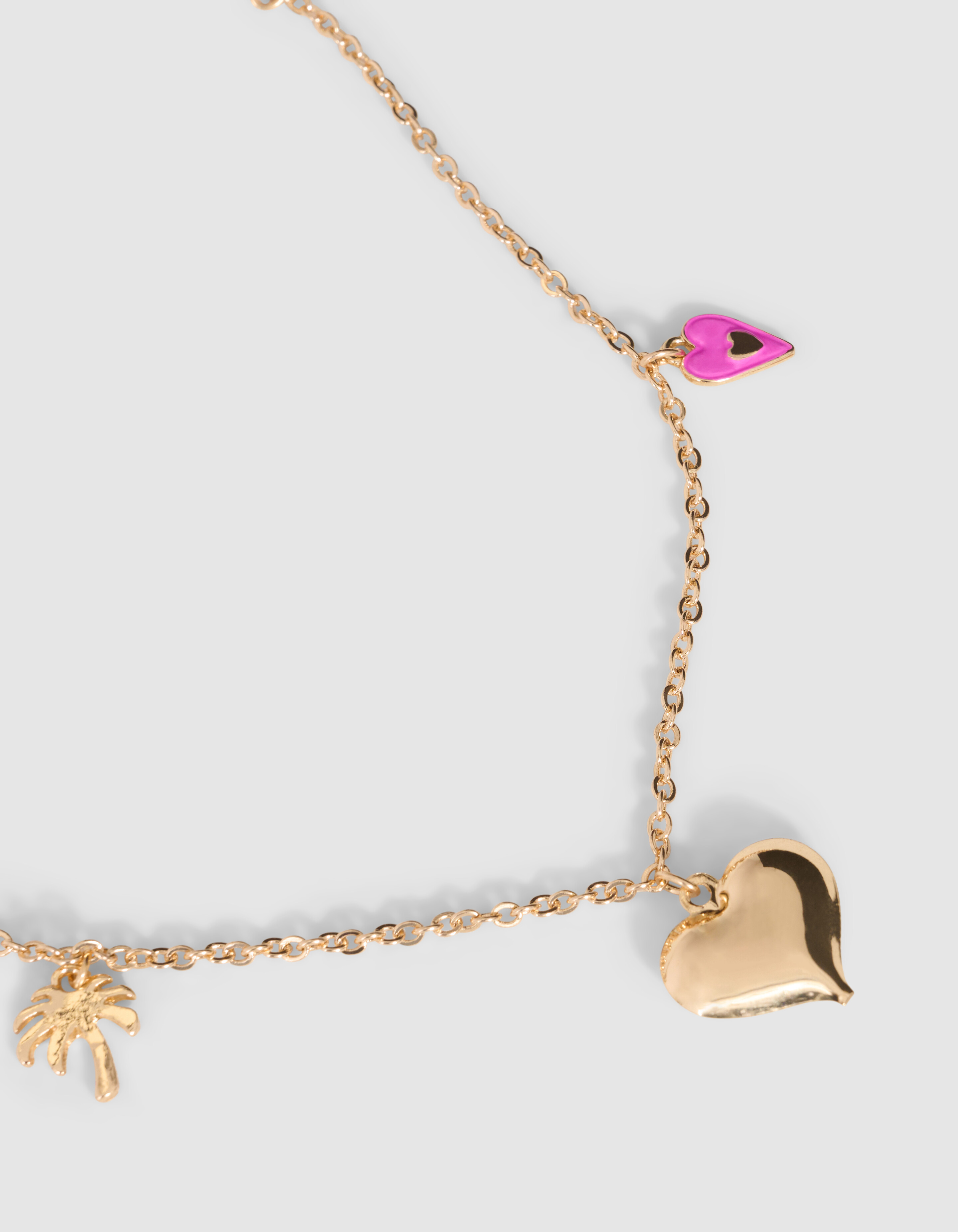 Palm Love Charm Ketting Goud SHOEBY ACCESSOIRES
