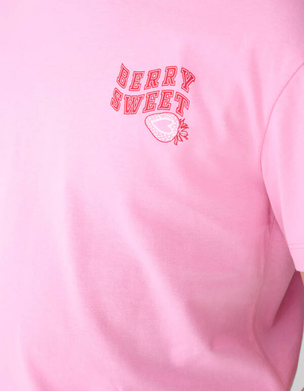 Strawberry Artwork T-shirt Roze SHOEBY GIRLS