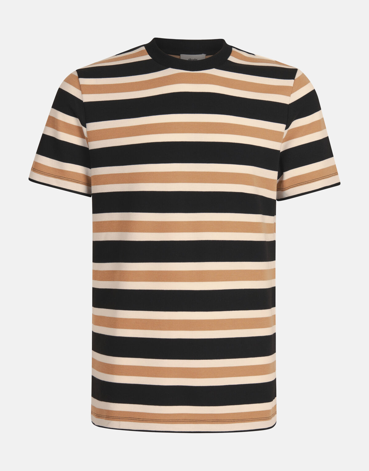 Gestreept T-shirt Bruin SHOEBY MEN
