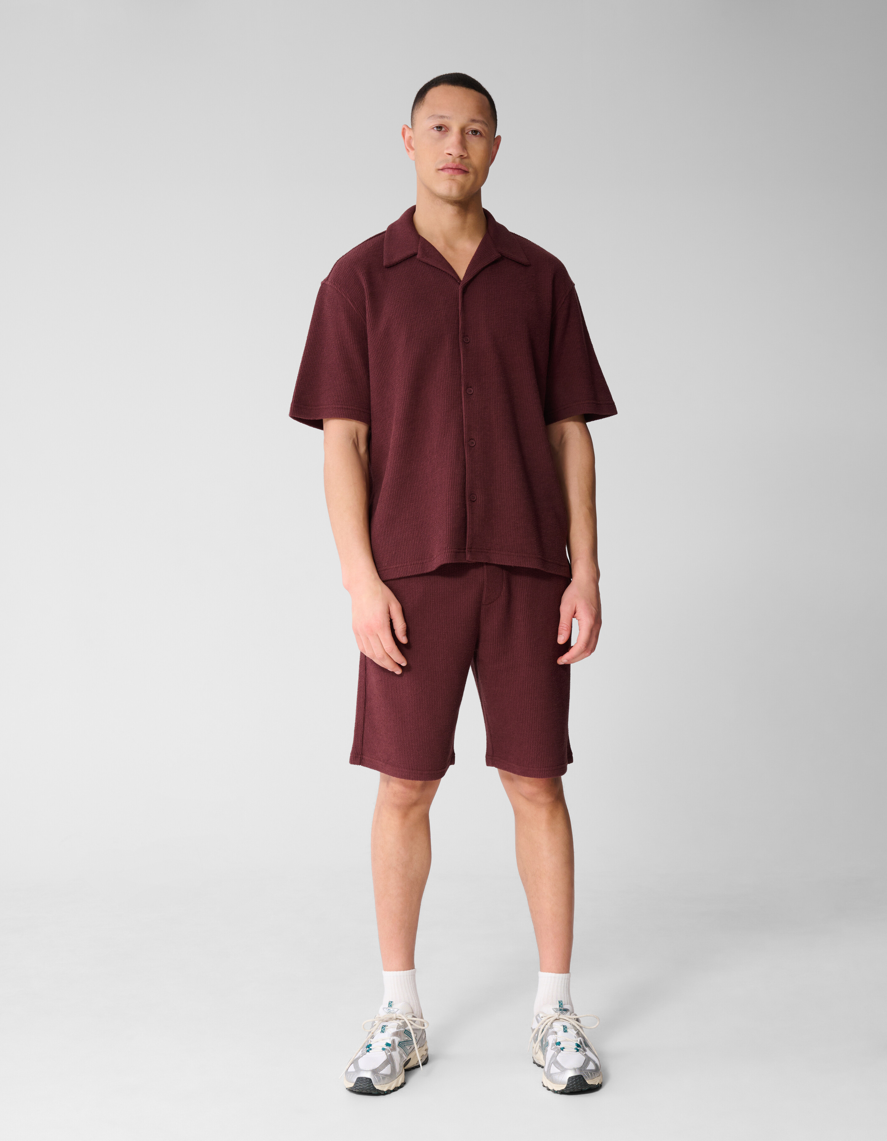 Rib Short Donkerrood SHOEBY MEN