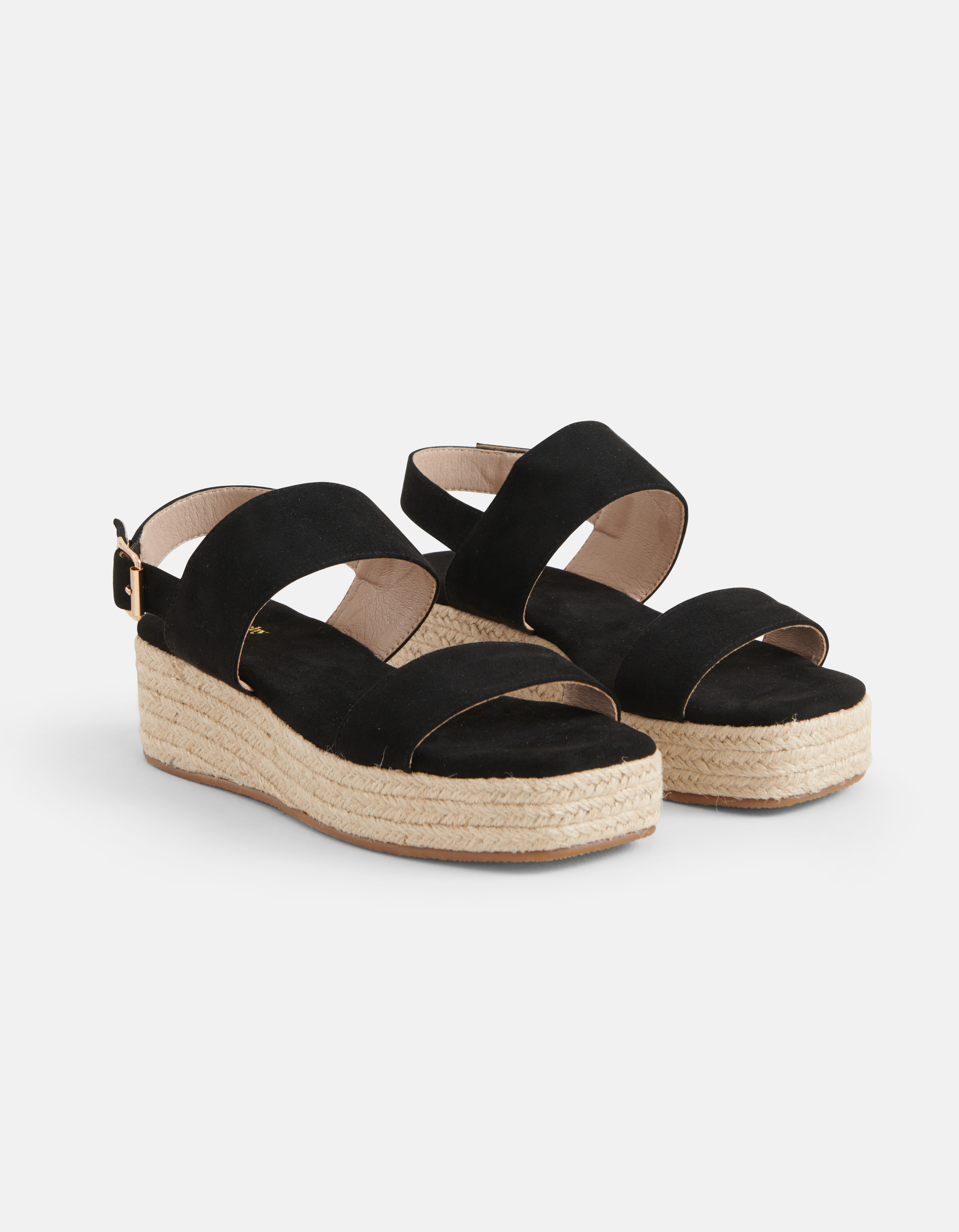 Espradilles Sleehak Zwart SHOEBY SHOES