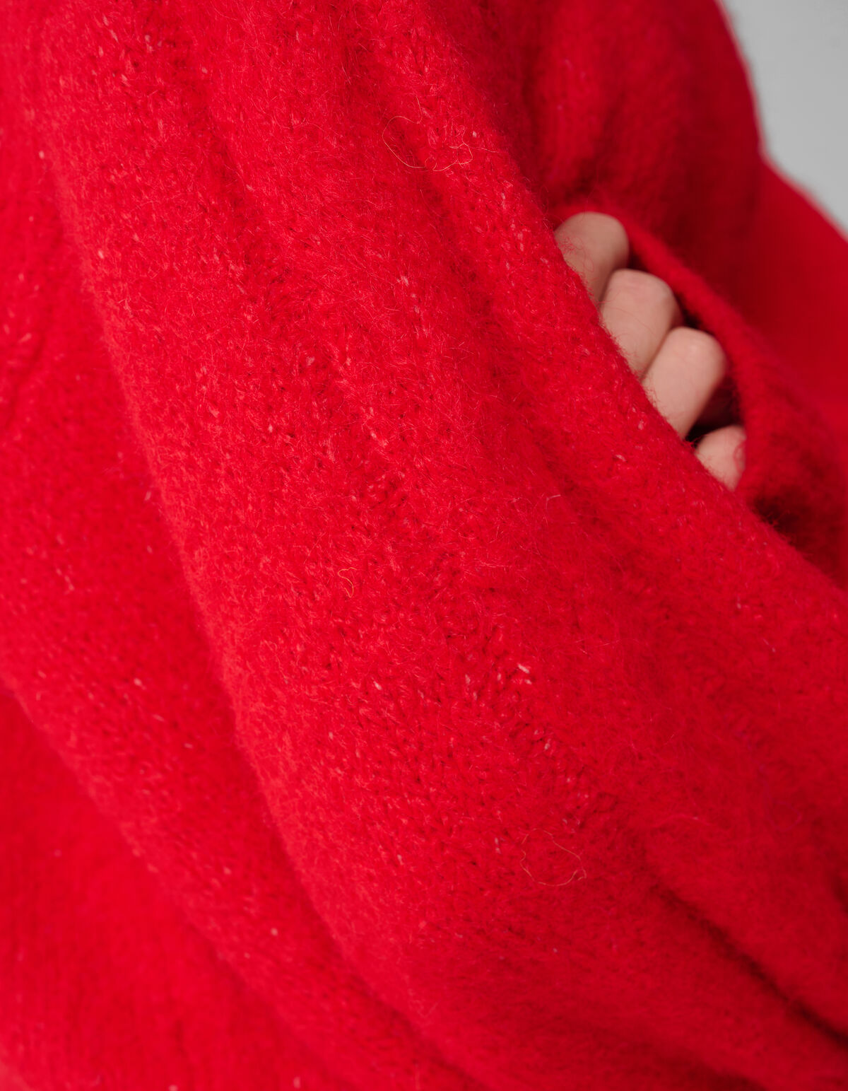 Harige Oversized Trui Rood SHOEBY WOMEN