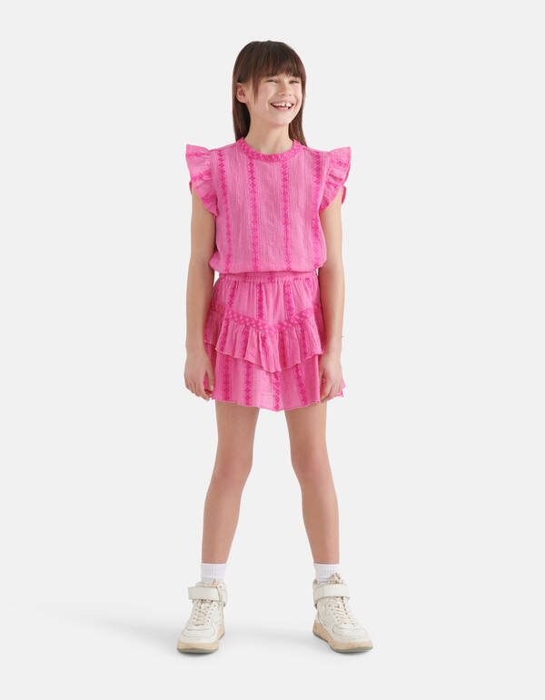 Tape Detail Rok Roze By Nicolette SHOEBY GIRLS