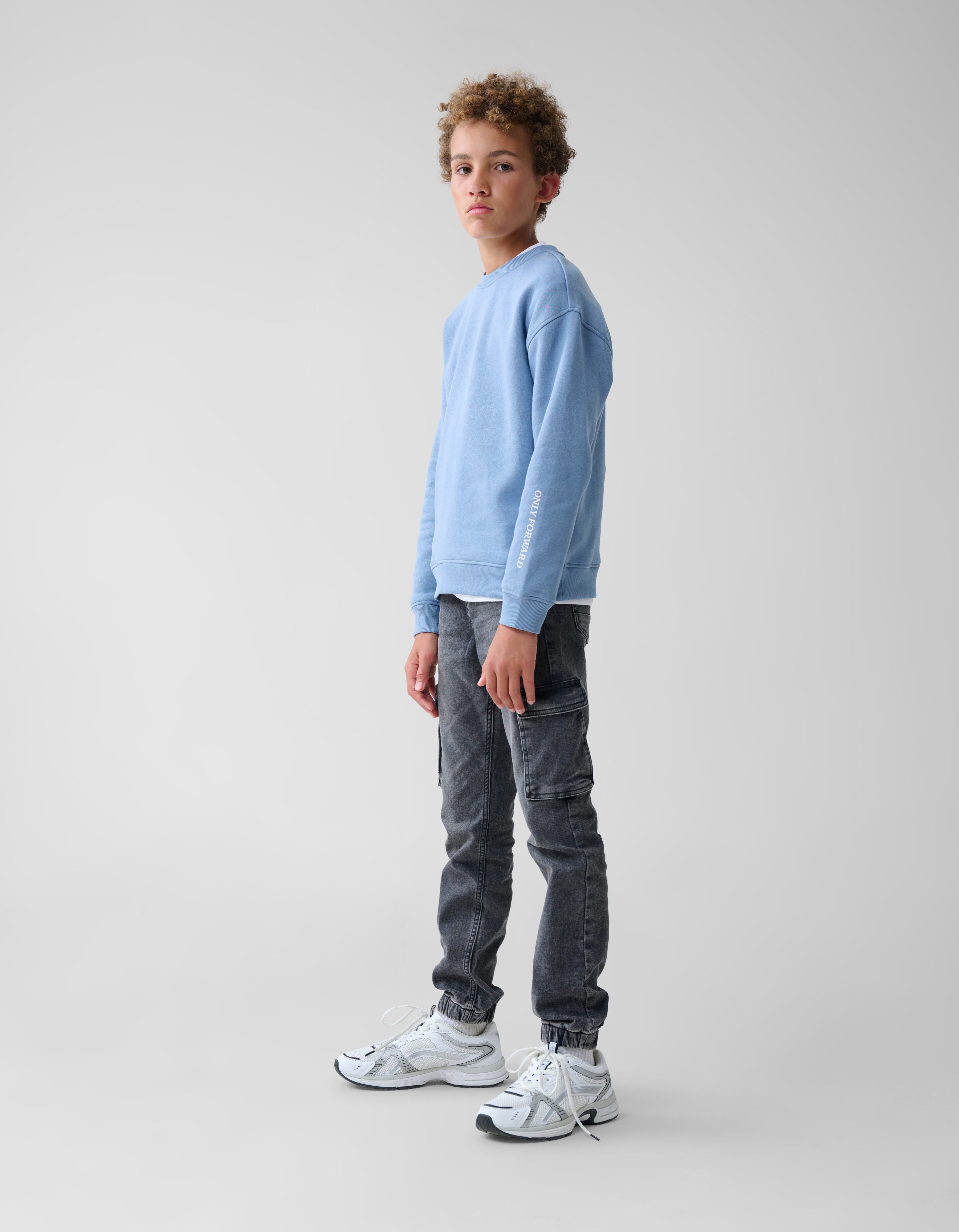 Artwork Sweater Blauw SHOEBY BOYS
