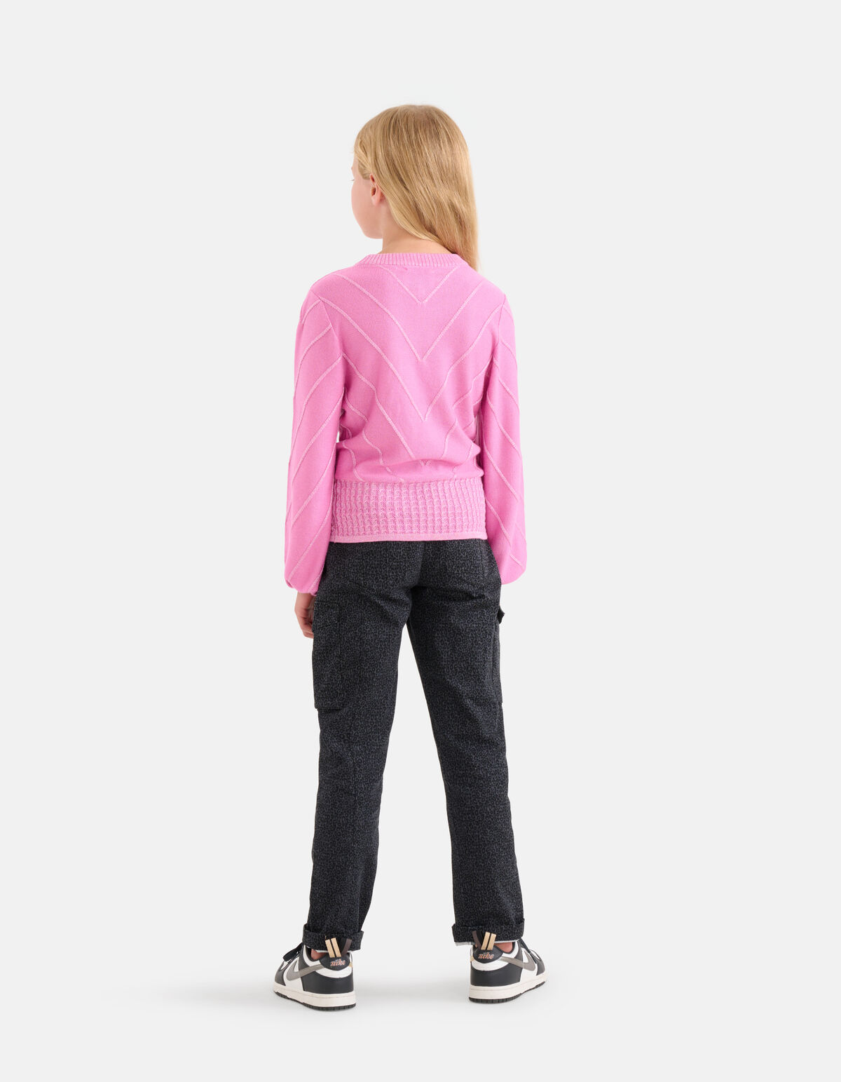 Leopard Print Cargo Broek Donkergrijs SHOEBY GIRLS