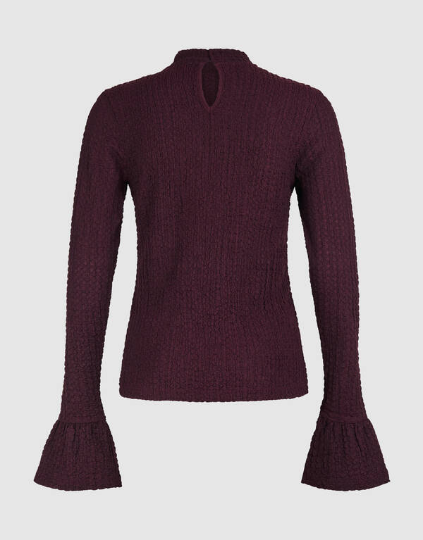 Structuur Top Donkerrood SHOEBY WOMEN