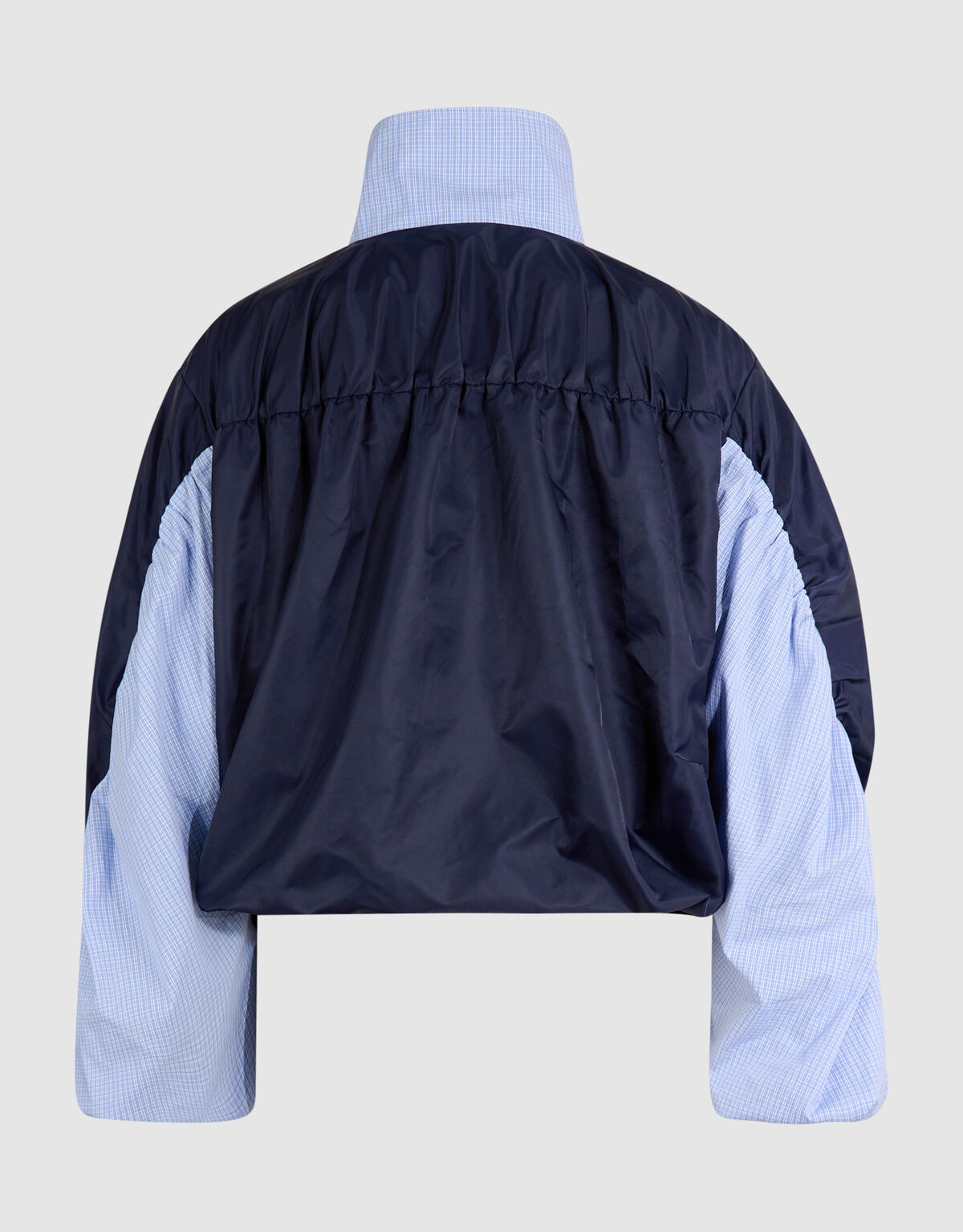 Check Satin Bomber Blauw SHOEBY WOMEN
