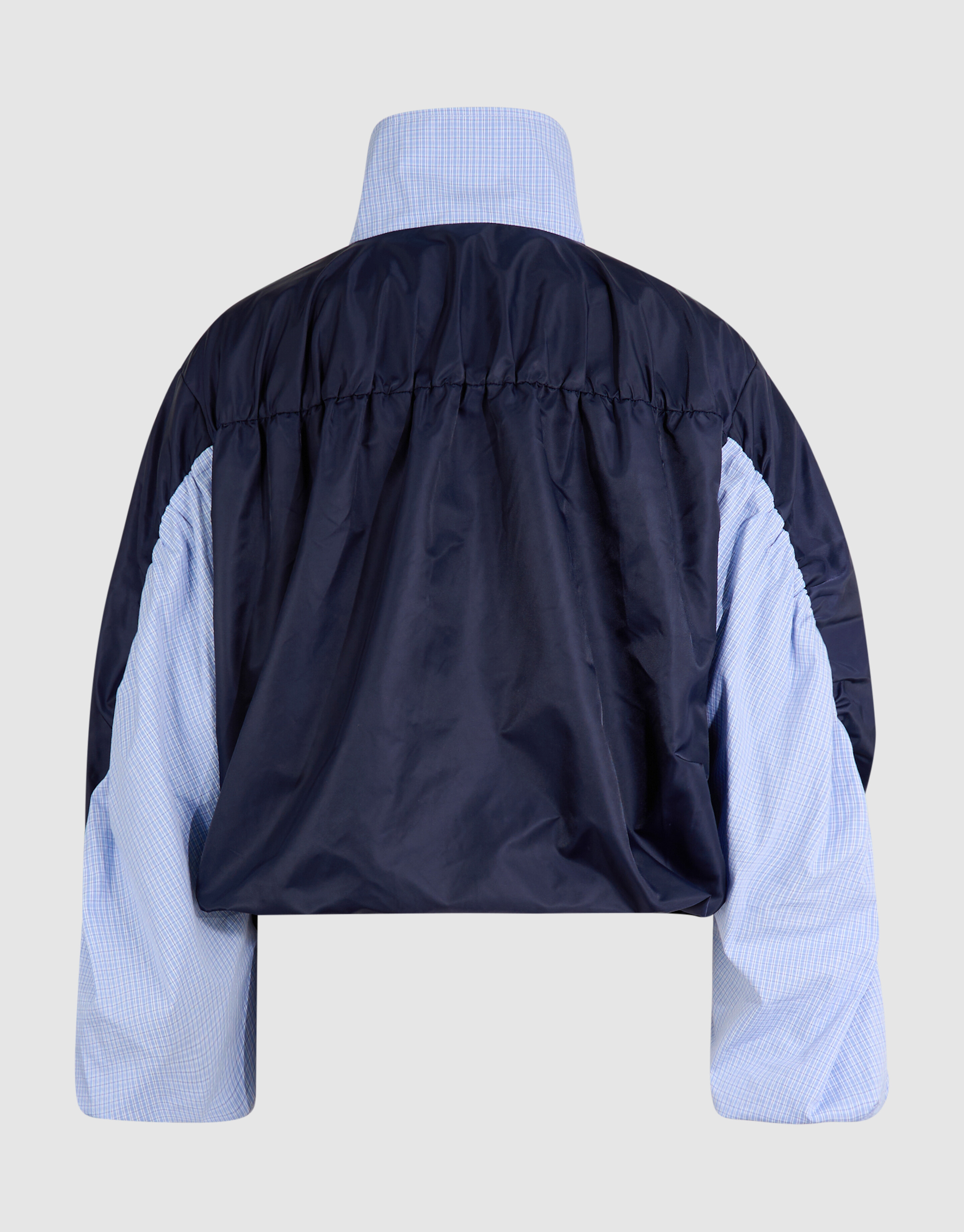Check Satin Bomber Blauw SHOEBY WOMEN