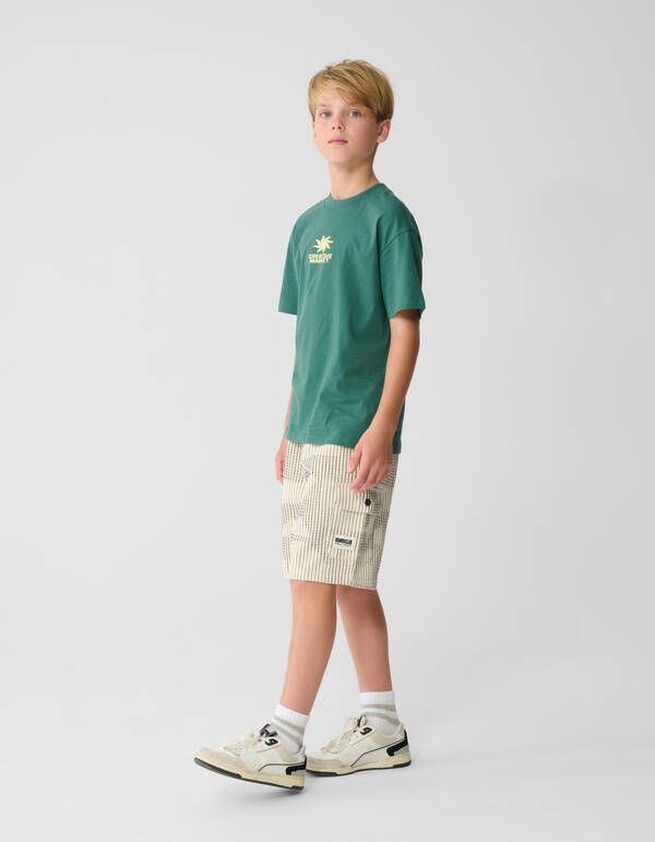Market Artwork T-shirt Groen SHOEBY BOYS