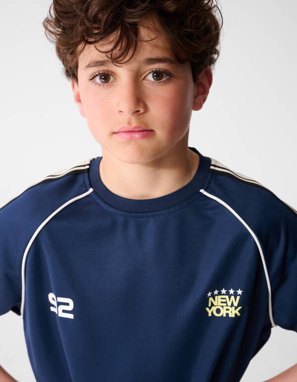 Sporty Tape T-shirt Donkerblauw SHOEBY BOYS